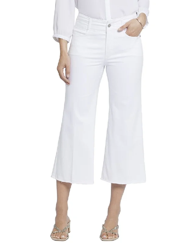 smart casual pants -NYDJ Brigitte Optic White Wide Leg Jean