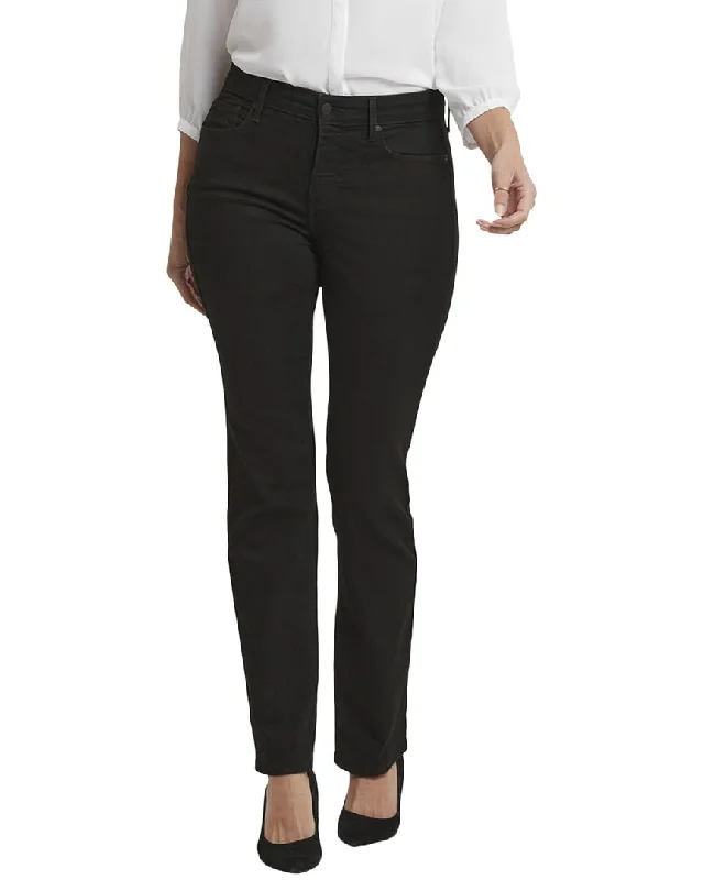 craft art pants -NYDJ Marilyn Black Straight Jean