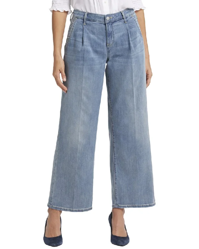 twin knee pants -NYDJ Petite Teresa Indigo Stream Ankle Crop Jean