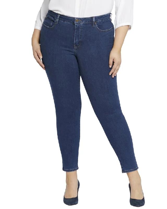 raw edge pants -NYDJ Plus Ami Quinn Skinny Jean