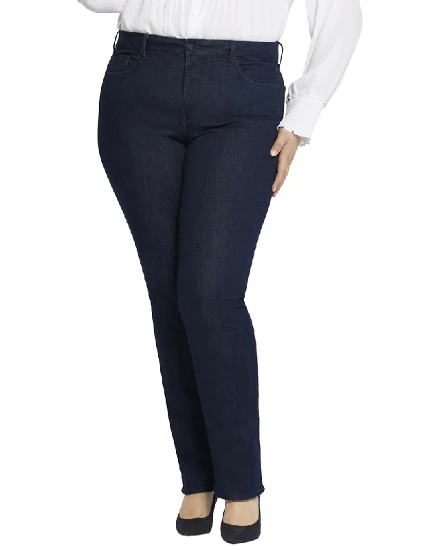 steel bold pants -NYDJ Plus Marilyn Rinse Straight Jean