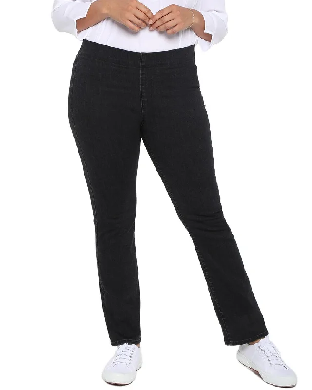 light air pants -NYDJ Plus Pull on Trinity Bootcut Jean