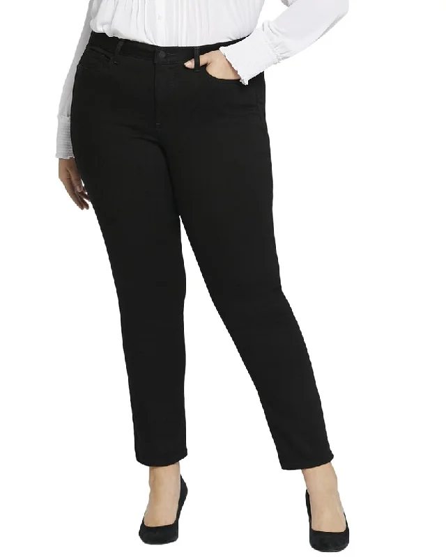 hope mark pants -NYDJ Plus Sheri Black Slim Jean