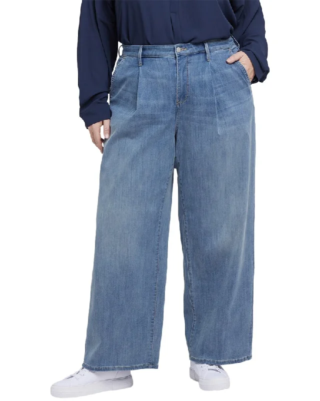 snap shot pants -NYDJ Plus Teresa Indigo Stream Ankle Crop Jean