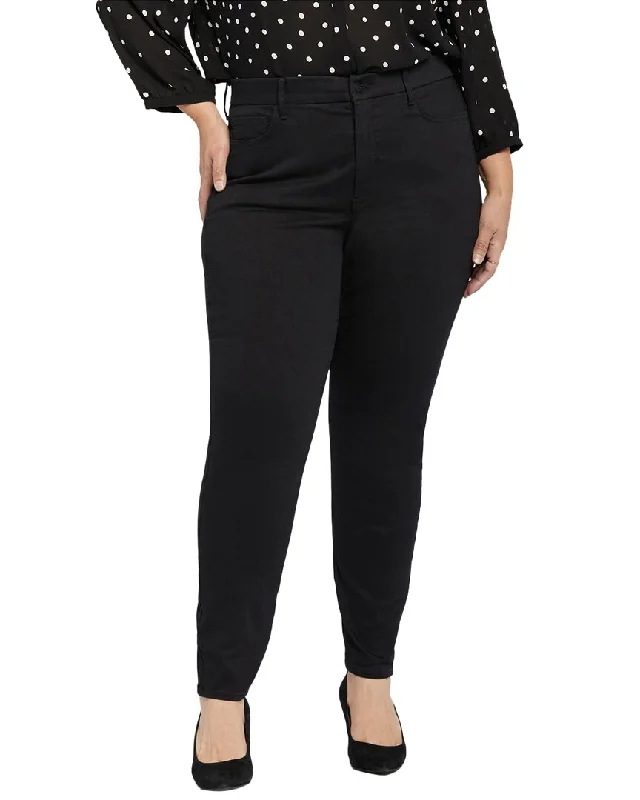 fuzz print pants -NYDJ Plus Waist Match High-Rise Ami Skinny Jean