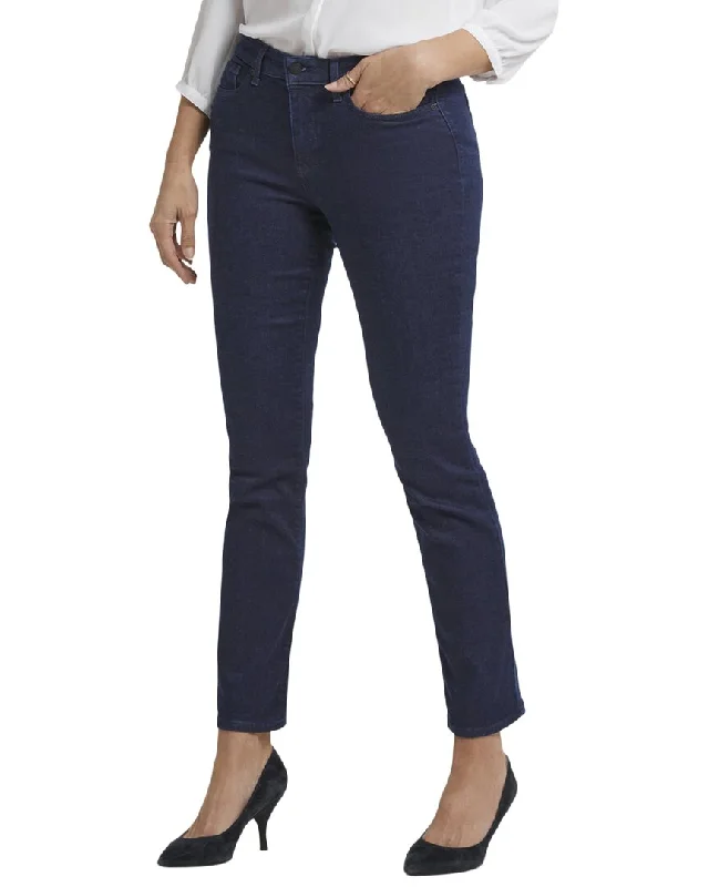 show snap pants -NYDJ Sheri Rinse Slim Jean