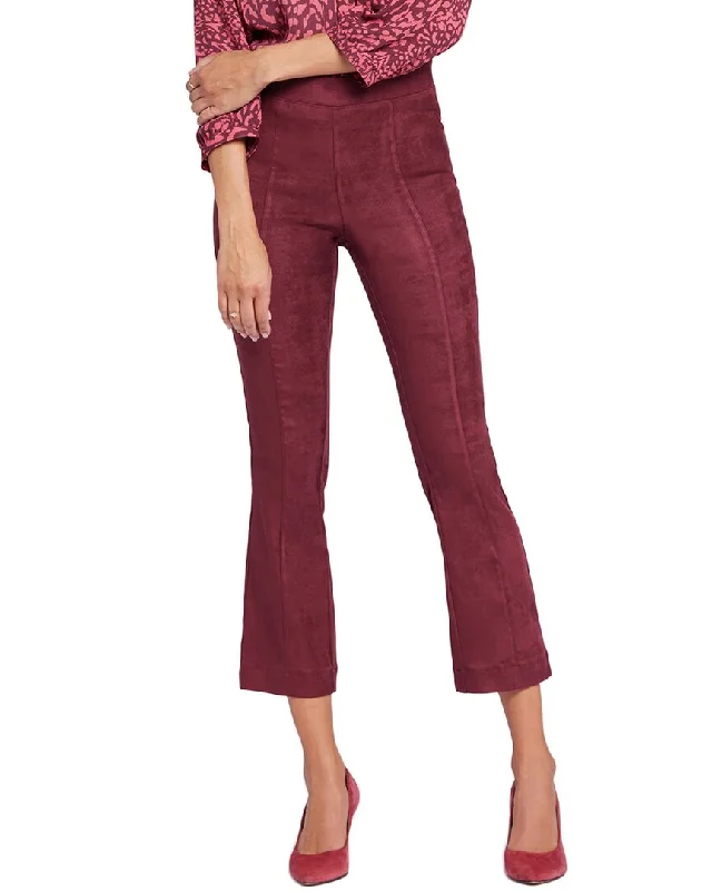 club sleek pants -NYDJ Suede Dark Cherry Bootcut Jean