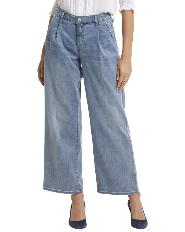 pull cargo pants -NYDJ Teresa Indigo Stream Ankle Crop Jean