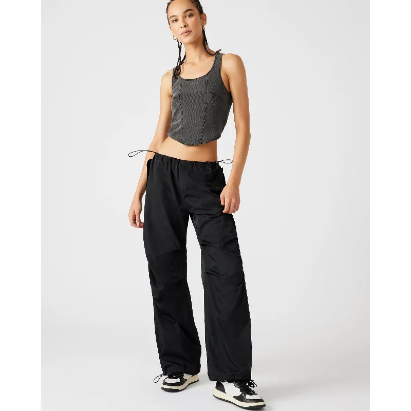 era snap pants -Pia Parachute Pant Black