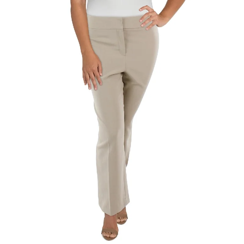 tot cute pants -Plus Womens Knit Straight Leg Dress Pants