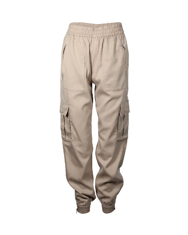 raw cargo pants -Polo Ralph Lauren Cargo Pants in Beige Lyocell