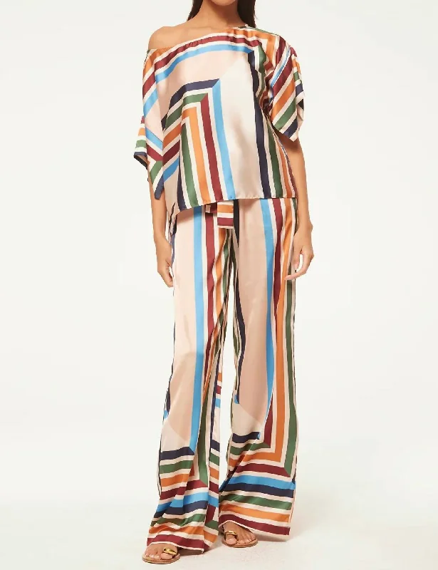 denim utility pants -Reshma Pants In San Miguel Stripe