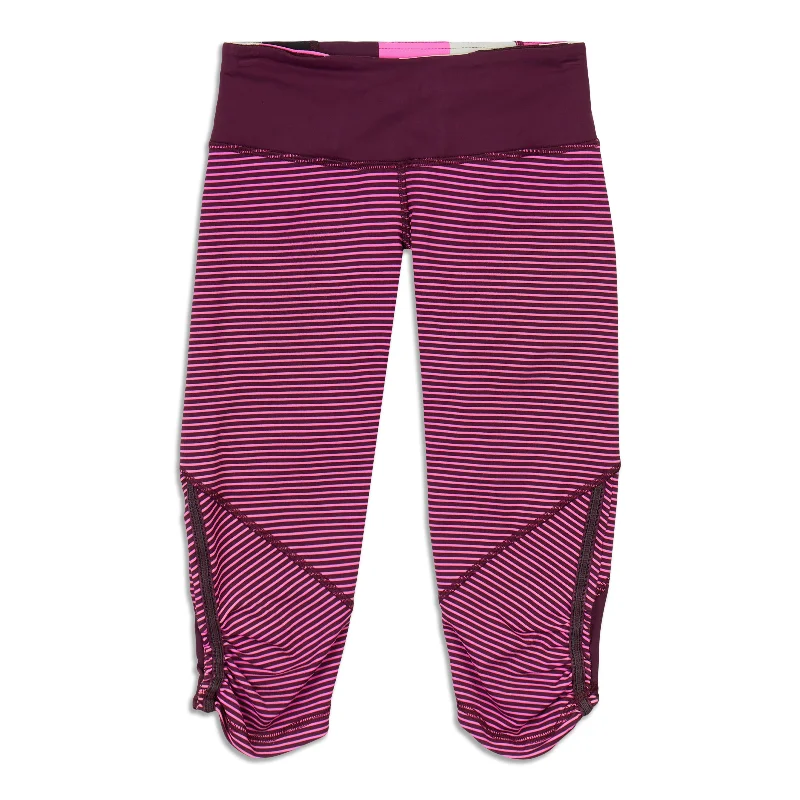 mix weave pants -Run For Your Life Crop - Resale