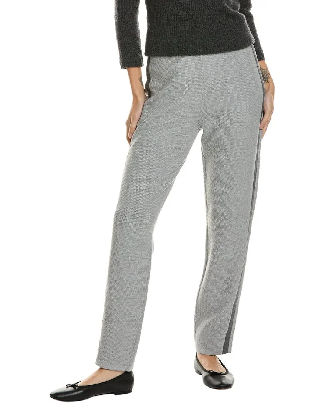 lens snap pants -St. John Melange Spectator Stretch Pique Knit Pant