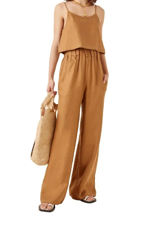 slot side pants -Universal Pant In Ochre