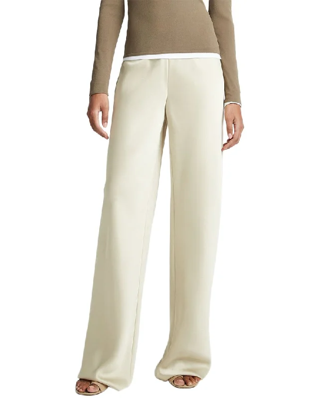 soft fade pants -Vince High Waist Satin Bias Pant