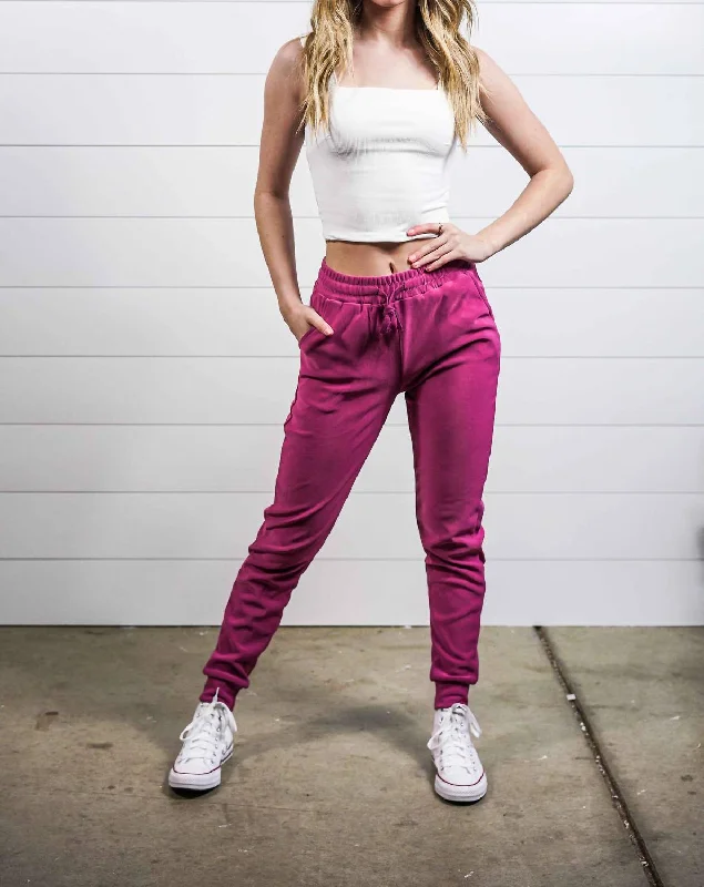 mark logo pants -Women's Joggers In Raspberry