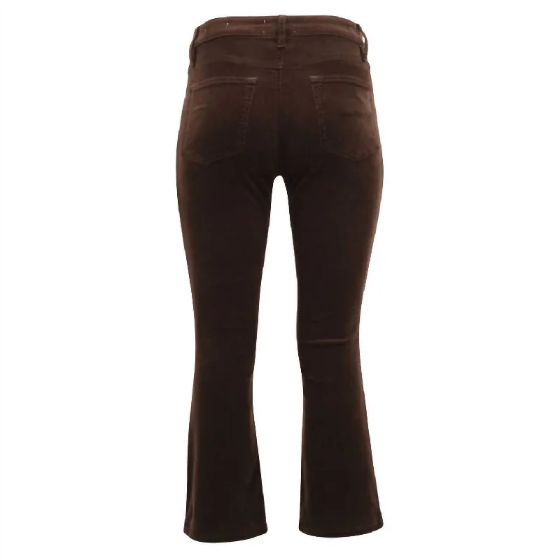 check tough pants -Women's Le Crop Mini Boot Corduroy Jean In Espresso