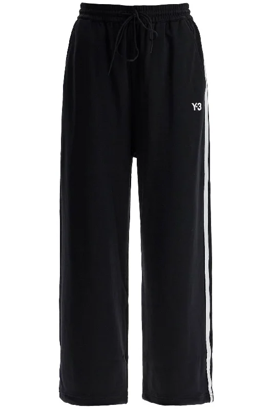 love trip pants -Y-3 Women's Cropped Wide-Leg Joggers With